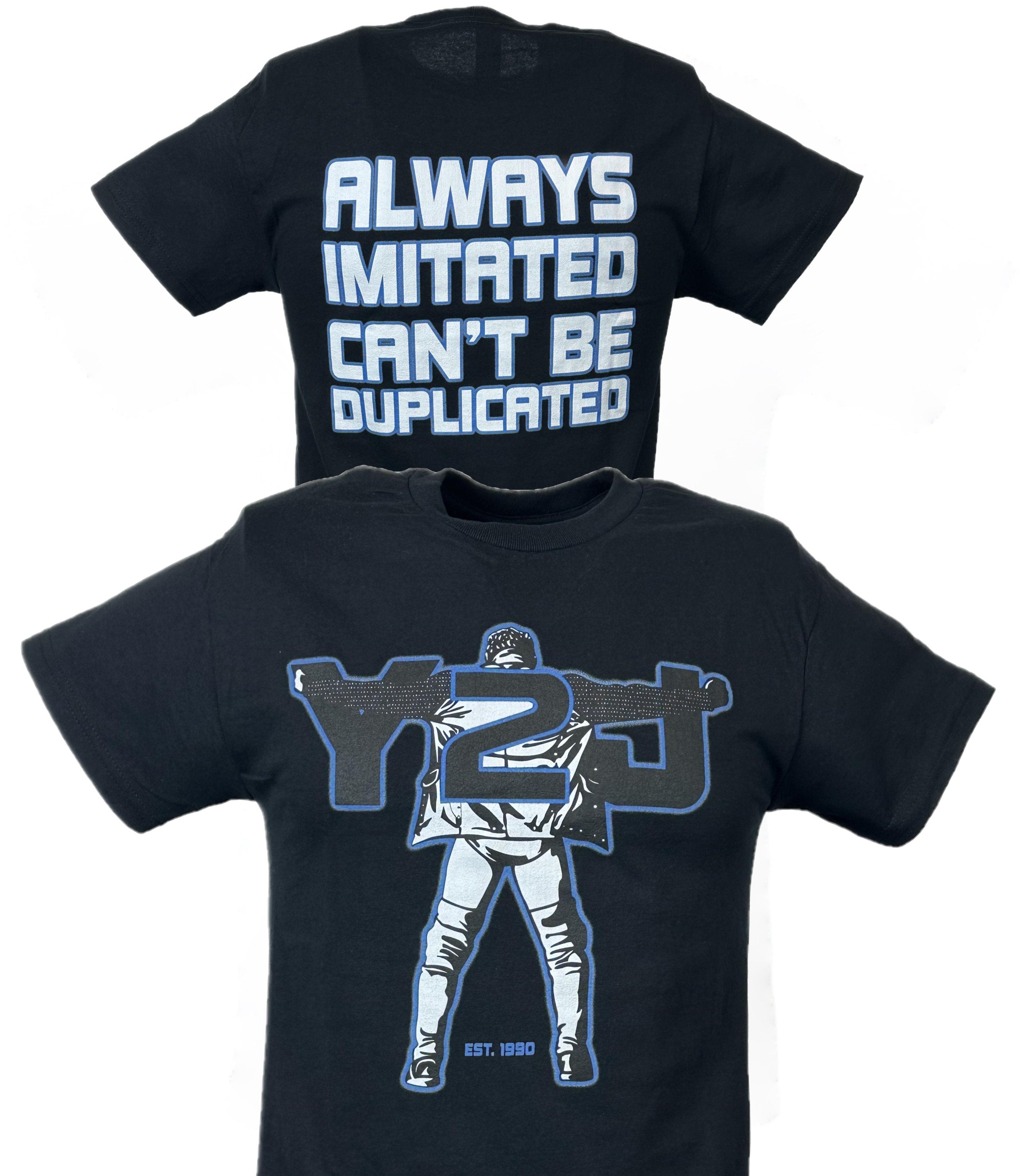 Chris Jericho Always Imitated Can't Be Duplicated Y2J Black T
