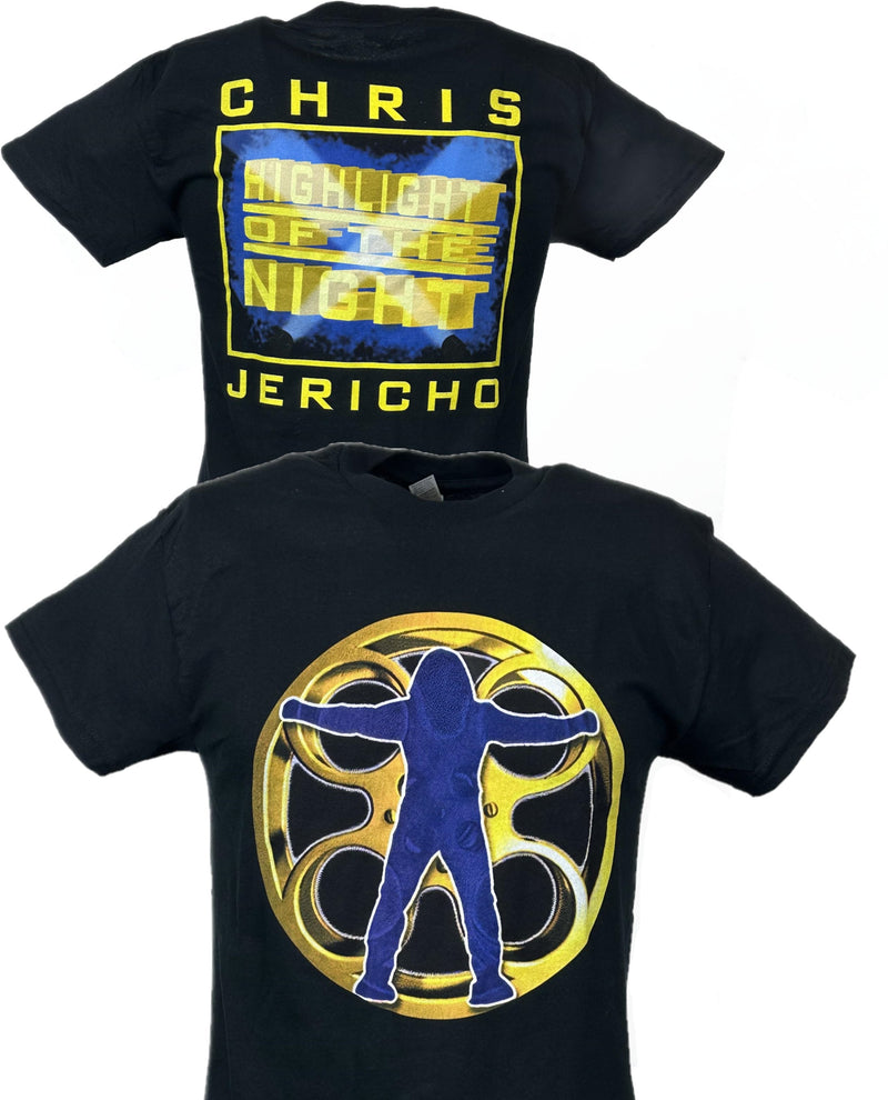 Load image into Gallery viewer, Chris Jericho Highlight of The Night Y2J Black T-shirt by EWS | Extreme Wrestling Shirts