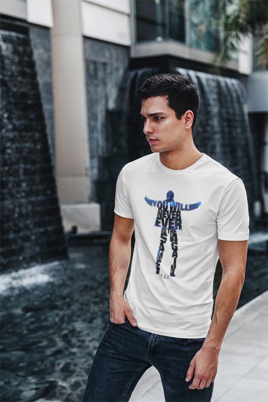 Load image into Gallery viewer, Chris Jericho Never Be The Same Again White T-shirt by EWS | Extreme Wrestling Shirts
