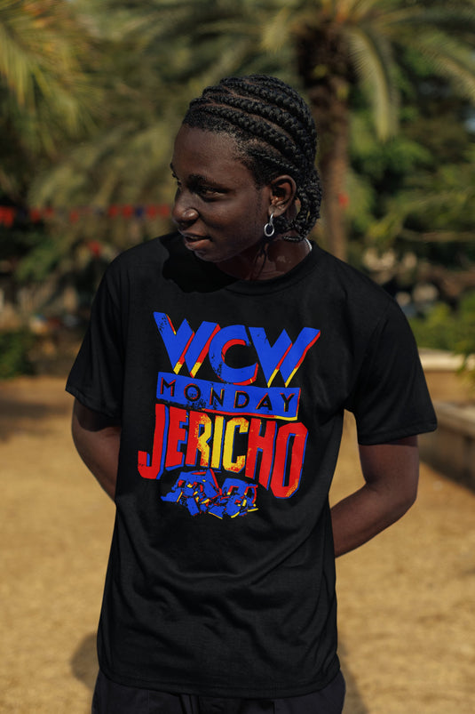 Chris Jericho WCW Monday Night Raw Jericholic Mens Black T-shirt Sports Mem, Cards & Fan Shop > Fan Apparel & Souvenirs > Wrestling by EWS | Extreme Wrestling Shirts