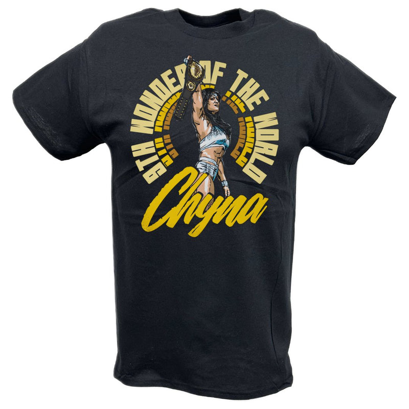 Load image into Gallery viewer, Chyna 9th Wonder Belt Black T-shirt by EWS | Extreme Wrestling Shirts