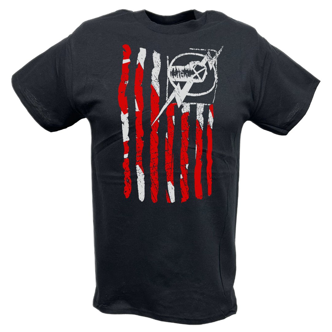 CM Punk American Flag Nexus Mens USA Black T-shirt – Extreme