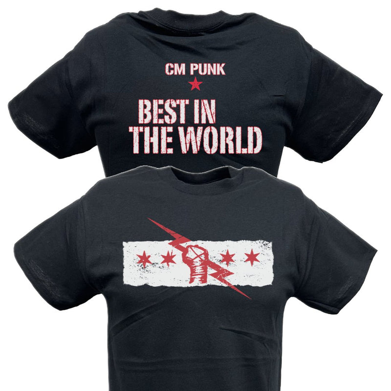 Load image into Gallery viewer, CM Punk Best In the World Mens Black Version T-shirt Sports Mem, Cards & Fan Shop > Fan Apparel & Souvenirs > Wrestling by EWS | Extreme Wrestling Shirts