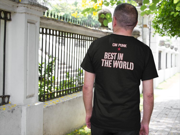 Load image into Gallery viewer, CM Punk Best In the World Mens Black Version T-shirt Sports Mem, Cards & Fan Shop > Fan Apparel & Souvenirs > Wrestling by EWS | Extreme Wrestling Shirts