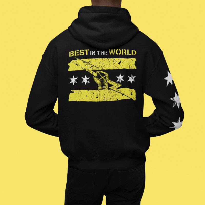 Load image into Gallery viewer, CM Punk GTS Best In The World Mens Zipper Hoody Sweatshirt Sports Mem, Cards & Fan Shop > Fan Apparel & Souvenirs > Wrestling by Hybrid Tees | Extreme Wrestling Shirts
