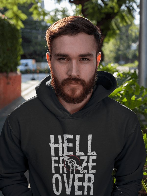 Load image into Gallery viewer, CM Punk Hell Froze Over Black Pullover Hoody by EWS | Extreme Wrestling Shirts