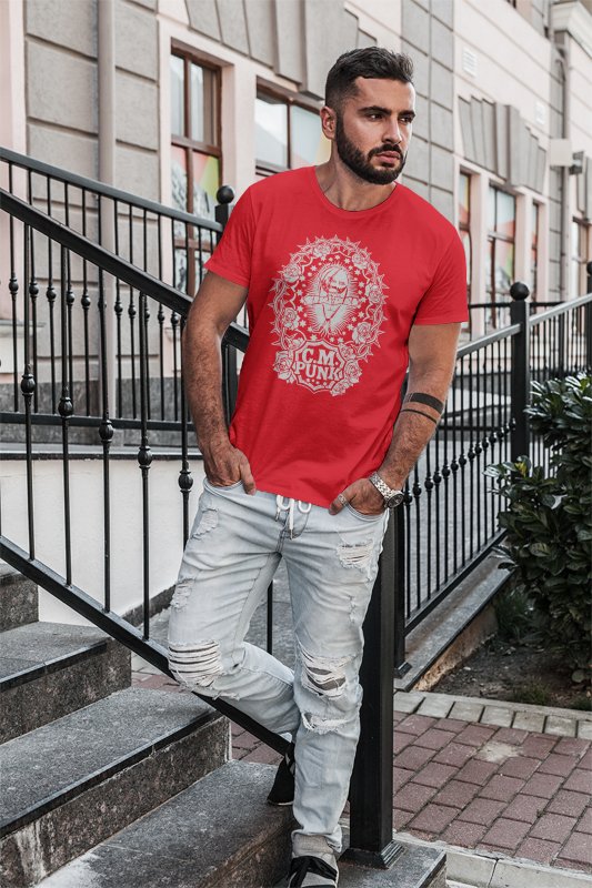 CM Punk Red SES Straight Edge Society Mens T-shirt Sports Mem, Cards & Fan Shop > Fan Apparel & Souvenirs > Wrestling by EWS | Extreme Wrestling Shirts
