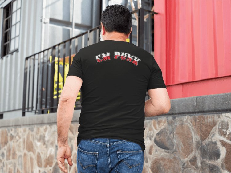 Load image into Gallery viewer, CM Punk Ribs Straight Edge Hard Core Mens Black T-shirt Sports Mem, Cards & Fan Shop > Fan Apparel & Souvenirs > Wrestling by Hybrid Tees | Extreme Wrestling Shirts