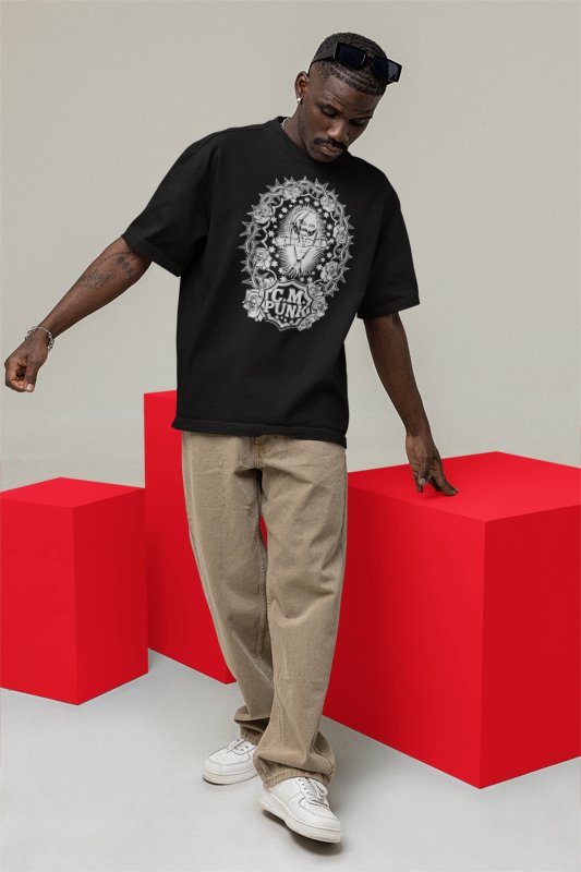 Load image into Gallery viewer, CM Punk Straight Edge Society SES Mens Black T-shirt Sports Mem, Cards & Fan Shop > Fan Apparel & Souvenirs > Wrestling by Hybrid Tees | Extreme Wrestling Shirts