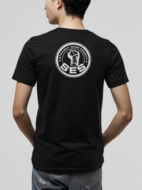 Load image into Gallery viewer, CM Punk Straight Edge Society SES Mens Black T-shirt Sports Mem, Cards & Fan Shop > Fan Apparel & Souvenirs > Wrestling by Hybrid Tees | Extreme Wrestling Shirts