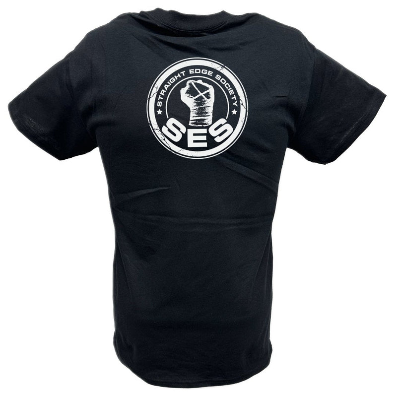 Load image into Gallery viewer, CM Punk Straight Edge Society SES Mens Black T-shirt Sports Mem, Cards & Fan Shop > Fan Apparel & Souvenirs > Wrestling by Hybrid Tees | Extreme Wrestling Shirts