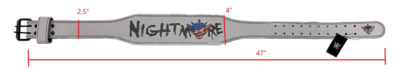 Load image into Gallery viewer, Cody Rhodes American Nightmare Logo Leather Weightlifting Belt by EWS | Extreme Wrestling Shirts