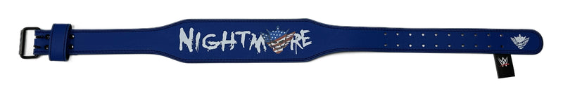 Load image into Gallery viewer, Cody Rhodes American Nightmare Logo Leather Weightlifting Belt by EWS | Extreme Wrestling Shirts