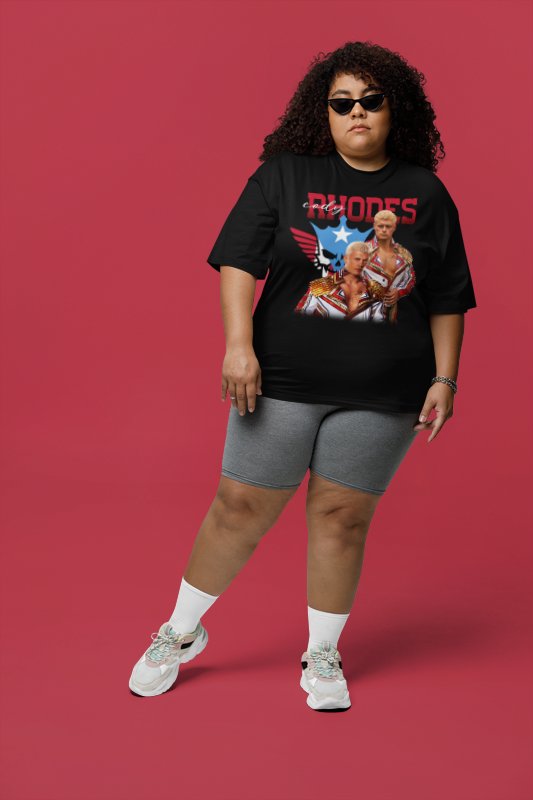 Load image into Gallery viewer, Cody Rhodes Double Pose American Nightmare T-shirt by EWS | Extreme Wrestling Shirts