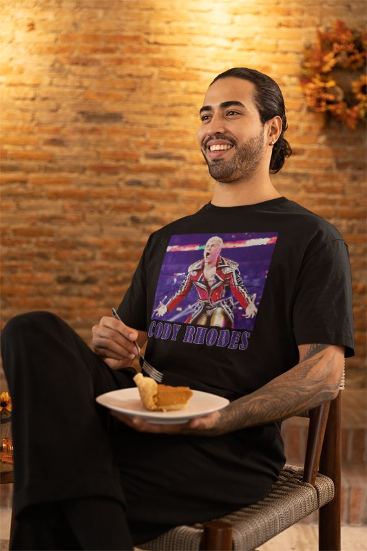 Load image into Gallery viewer, Cody Rhodes Ready to Fight Black T-shirt by EWS | Extreme Wrestling Shirts