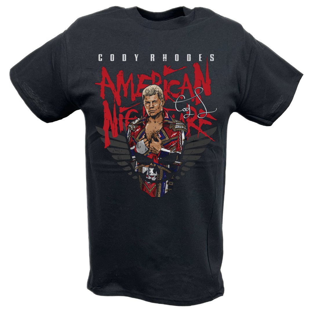 Cody Rhodes Signature American Nightmare T-shirt - Extreme Wrestling Shirts