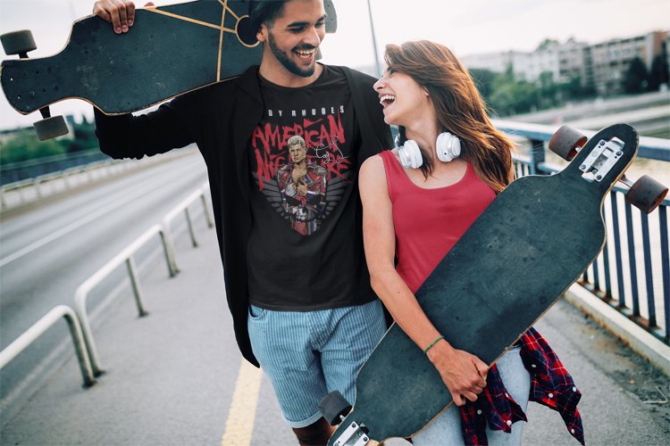 Load image into Gallery viewer, Cody Rhodes Signature American Nightmare T-shirt by EWS | Extreme Wrestling Shirts