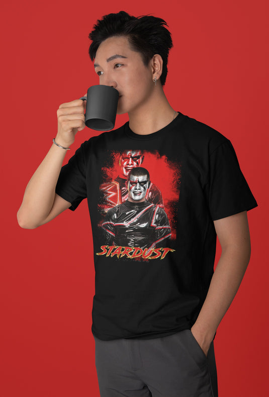 Cody Rhodes Stardust Mens Black T-shirt by EWS | Extreme Wrestling Shirts