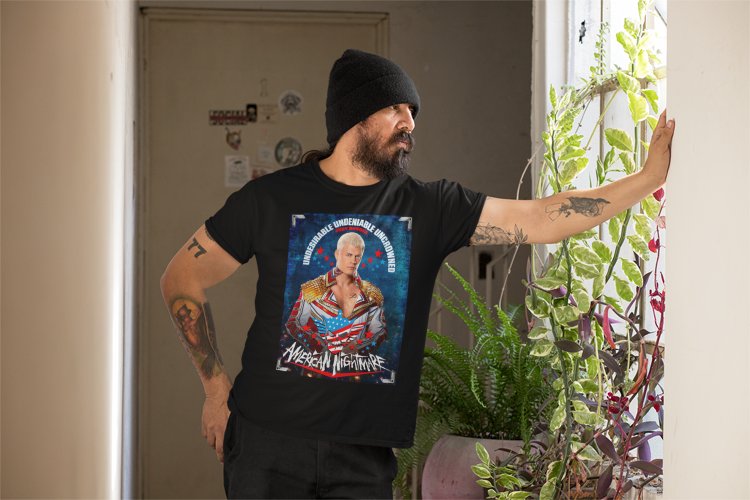 Load image into Gallery viewer, Cody Rhodes Undesirable Undeniable Uncrowned T-shirt by EWS | Extreme Wrestling Shirts