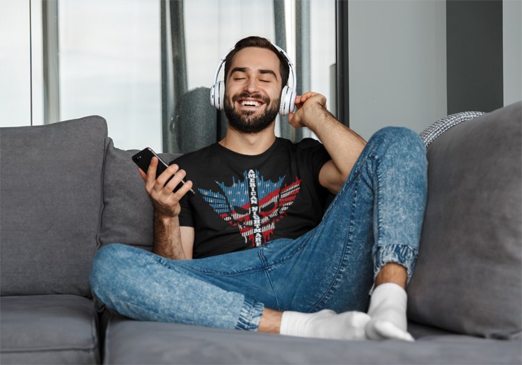 Load image into Gallery viewer, Cody Rhodes Vertical American Nightmare Stripes T-shirt by EWS | Extreme Wrestling Shirts