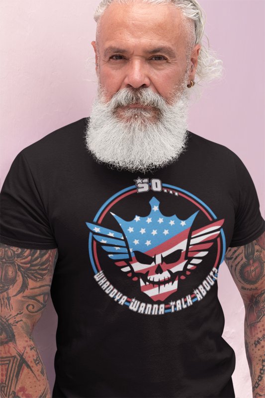 Load image into Gallery viewer, Cody Rhodes Whaddya Wanna Talk About Logo T-shirt by EWS | Extreme Wrestling Shirts