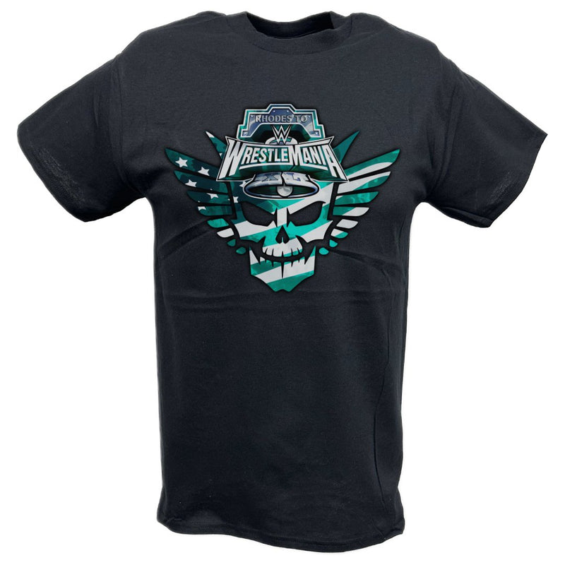 Load image into Gallery viewer, Cody Rhodes Wrestlemania 40 Logo T-shirt by EWS | Extreme Wrestling Shirts