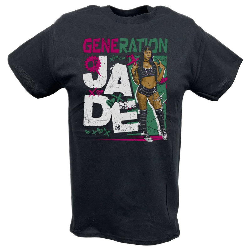 Load image into Gallery viewer, Cora Jade Generation Of Jade Black T-shirt by EWS | Extreme Wrestling Shirts