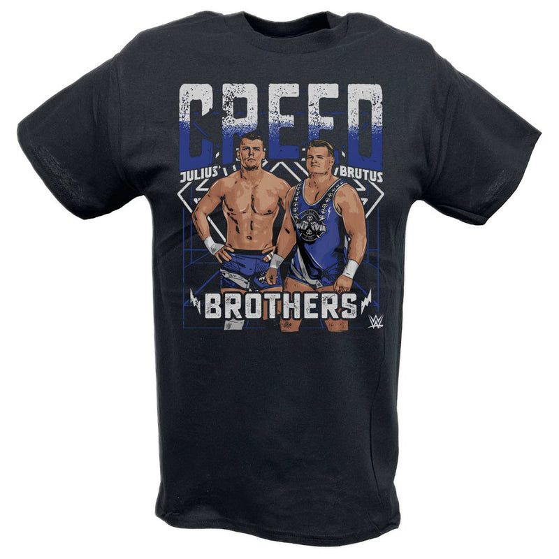 Load image into Gallery viewer, Creed Brothers Team Julius Brutus Black T-shirt by EWS | Extreme Wrestling Shirts