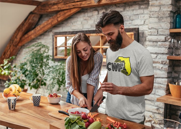 Load image into Gallery viewer, CWF Championship Wrestling of Florida Logo T-shirt by EWS | Extreme Wrestling Shirts