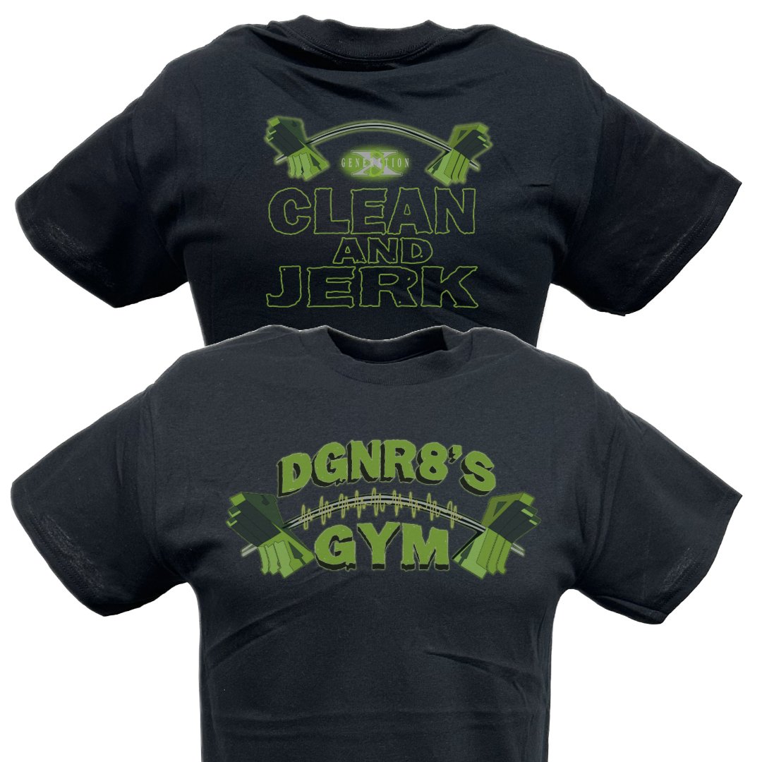 D-Generation X DGNR8 Gym Clean Jerk T-shirt – Extreme Wrestling Shirts