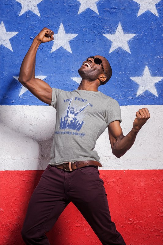 Load image into Gallery viewer, Danel Bryan YES Fight For Your Dreams Grey T-shirt by WWE | Extreme Wrestling Shirts