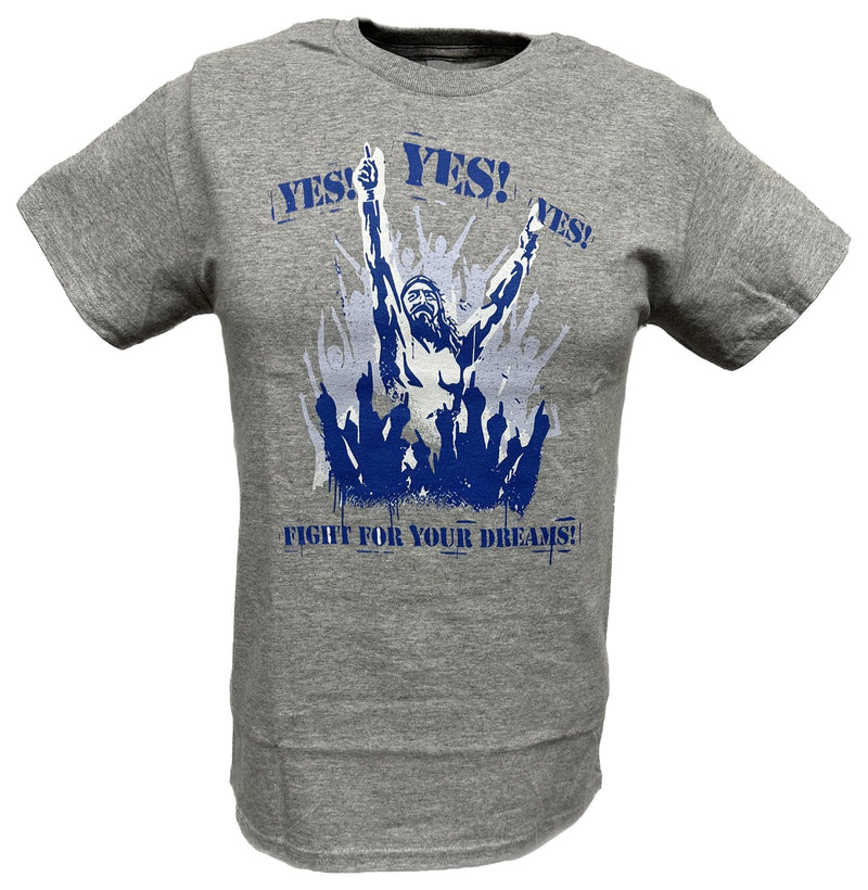 Load image into Gallery viewer, Danel Bryan YES Fight For Your Dreams Grey T-shirt by WWE | Extreme Wrestling Shirts