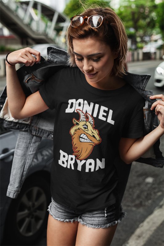 Daniel Bryan Goat YES YES YES! Black T-shirt by EWS | Extreme Wrestling Shirts