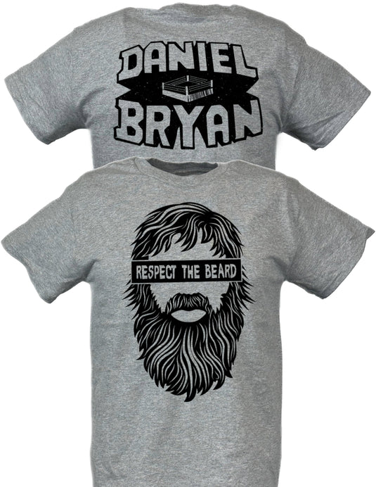 Daniel Bryan Respect the Beard Mens Gray T-shirt Sports Mem, Cards & Fan Shop > Fan Apparel & Souvenirs > Wrestling by Hybrid Tees | Extreme Wrestling Shirts