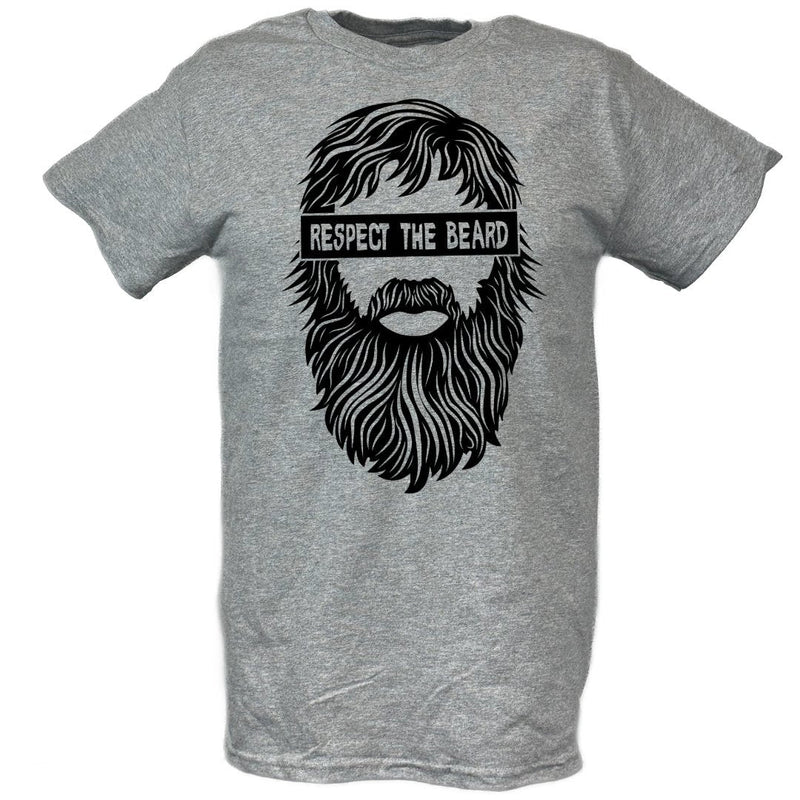 Load image into Gallery viewer, Daniel Bryan Respect the Beard Mens Gray T-shirt Sports Mem, Cards & Fan Shop > Fan Apparel & Souvenirs > Wrestling by Hybrid Tees | Extreme Wrestling Shirts