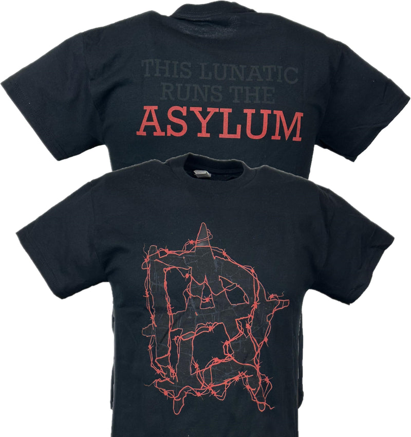 Load image into Gallery viewer, Dean Ambrose This Lunatic Runs The Asylum Black T-shirt by EWS | Extreme Wrestling Shirts