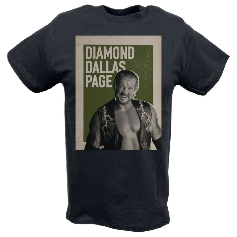 Load image into Gallery viewer, Diamond Dallas Page Poster Print Black T-shirt by EWS | Extreme Wrestling Shirts
