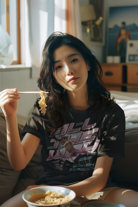 Load image into Gallery viewer, Dolph Ziggler All The Way Black T-shirt by EWS | Extreme Wrestling Shirts