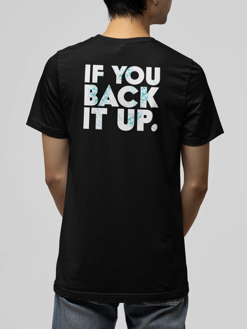 Load image into Gallery viewer, Dolph Ziggler It's Not Showing Off Back It Up Mens Black T-shirt