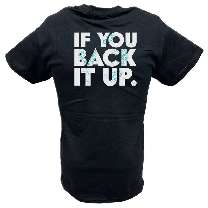 Load image into Gallery viewer, Dolph Ziggler It's Not Showing Off Back It Up Mens Black T-shirt