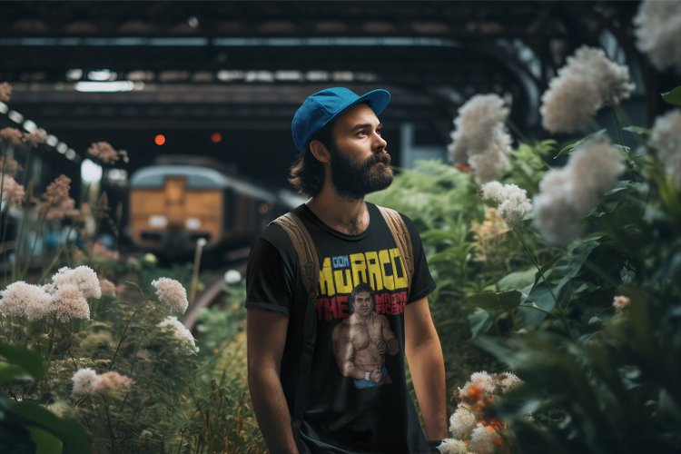 Load image into Gallery viewer, Don Muraco The Magnificent Black T-shirt by EWS | Extreme Wrestling Shirts