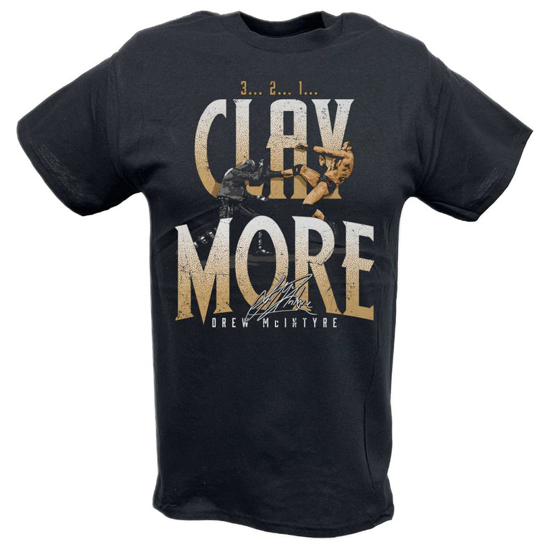 Load image into Gallery viewer, Drew McIntyre Claymore Black T-shirt by EWS | Extreme Wrestling Shirts