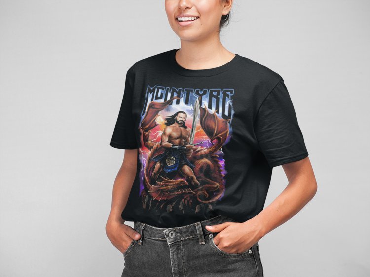 Load image into Gallery viewer, Drew McIntyre Scottish Warrior Medieval T-shirt by EWS | Extreme Wrestling Shirts