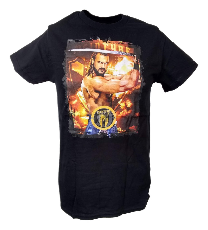 Load image into Gallery viewer, Drew McIntyre Sword Angela Mens Black T-shirt by EWS | Extreme Wrestling Shirts