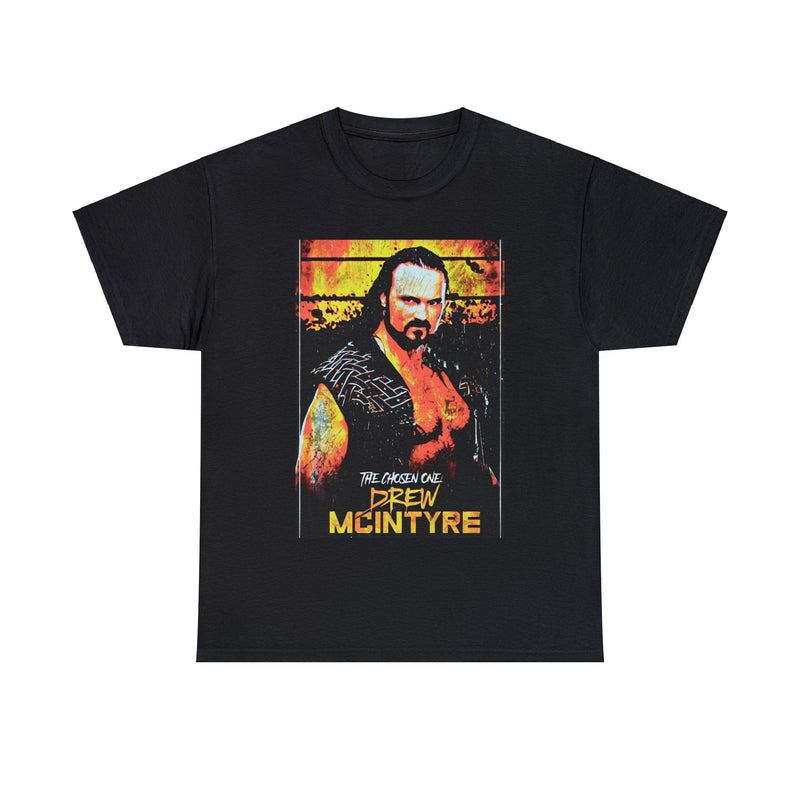 Load image into Gallery viewer, Drew Mcintyre The Chosen One Black T-shirt by EWS | Extreme Wrestling Shirts