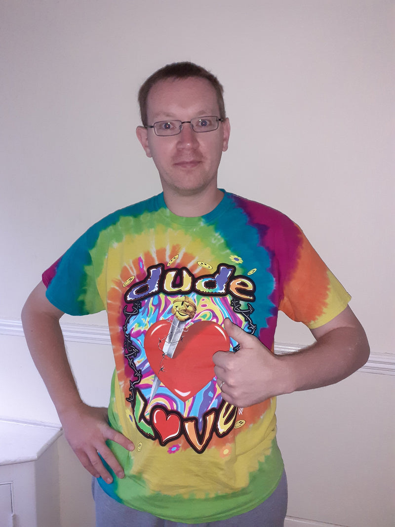 Load image into Gallery viewer, Dude Love Tie Dye Mankind Mick Foley Mens Retro T-Shirt Sports Mem, Cards & Fan Shop > Fan Apparel & Souvenirs > Wrestling by EWS | Extreme Wrestling Shirts