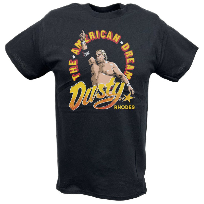Load image into Gallery viewer, Dusty Rhodes The American Dream Black T-shirt by EWS | Extreme Wrestling Shirts