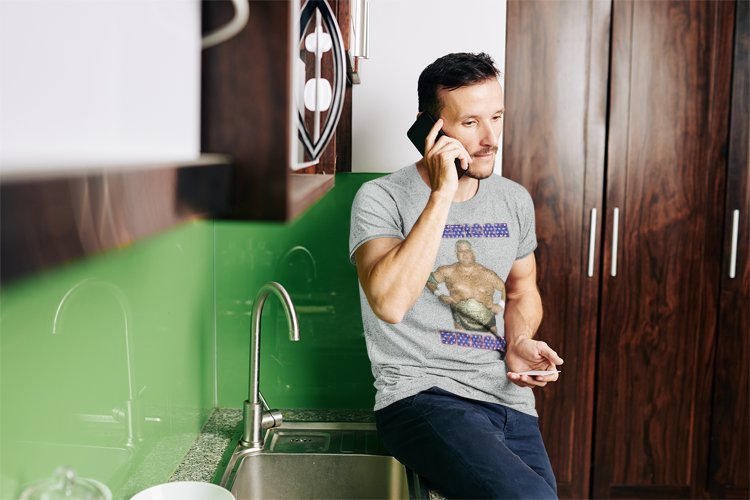 Load image into Gallery viewer, Dusty Rhodes The American Dream Champ Grey T-shirt by EWS | Extreme Wrestling Shirts