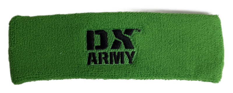 Load image into Gallery viewer, DX Army Green Headband Wristband Set D-Generation X Sports Mem, Cards & Fan Shop > Fan Apparel & Souvenirs > Wrestling by Extreme Wrestling Shirts | Extreme Wrestling Shirts