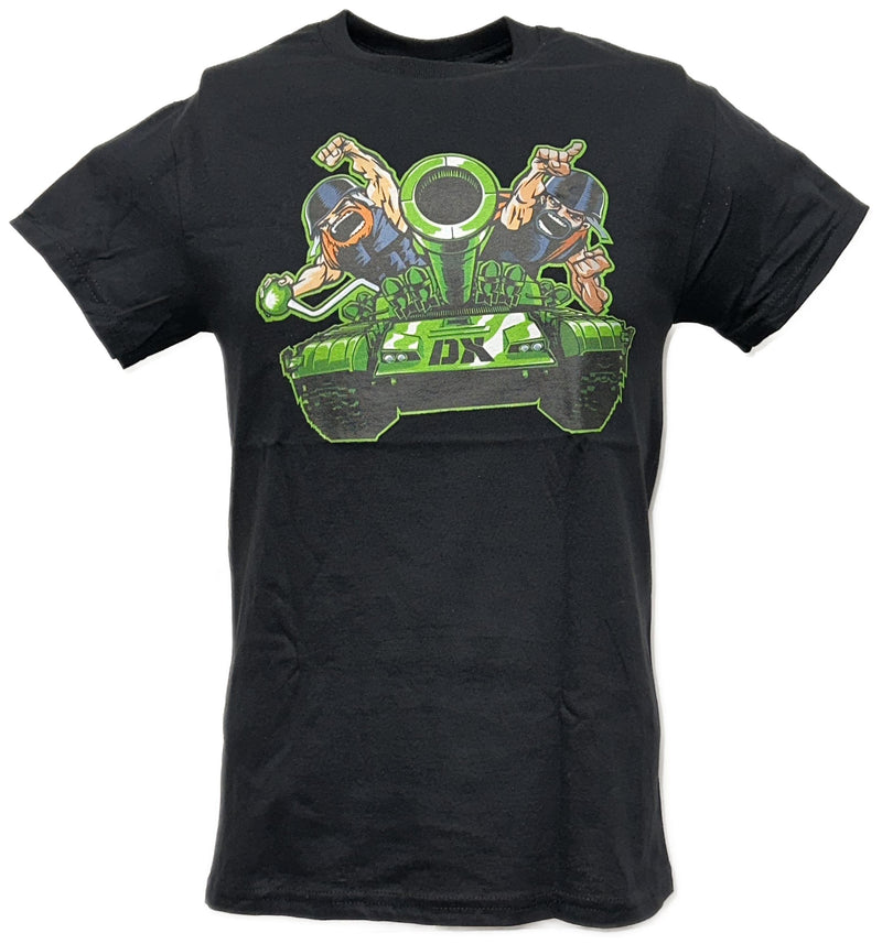 Load image into Gallery viewer, DX D-Generation X Army Tank WCW Invasion Mens Black T-shirt by WWE | Extreme Wrestling Shirts